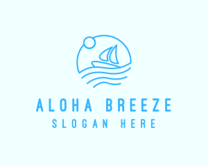 Sea Boat Sailing logo design