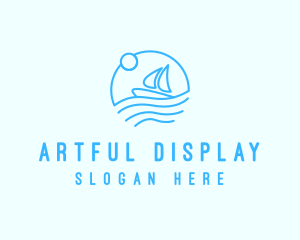 Sea Boat Sailing logo design