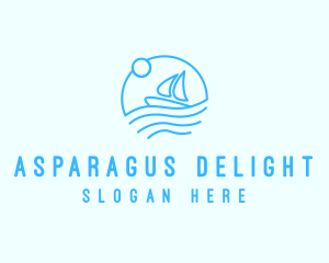 Sea Boat Sailing logo design