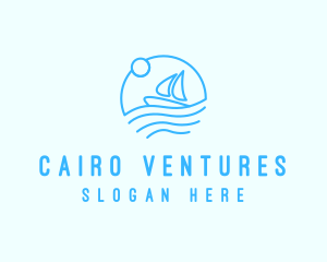 Sea Boat Sailing logo design