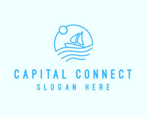 Sea Boat Sailing logo design