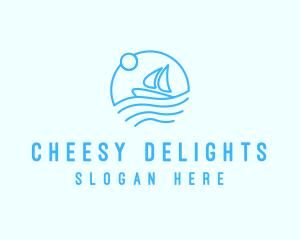 Sea Boat Sailing logo design