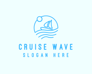 Cruiser - Sea Boat Sailing logo design