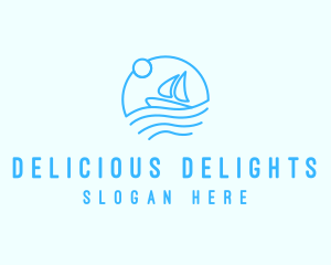 Sea Boat Sailing logo design