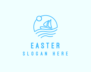 Sea Boat Sailing logo design