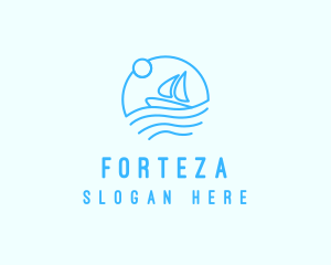 Sea Boat Sailing logo design