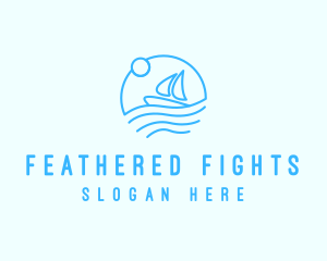 Sea Boat Sailing logo design