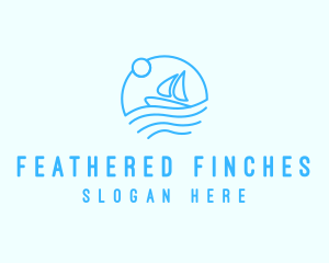 Sea Boat Sailing logo design