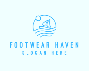 Sea Boat Sailing logo design