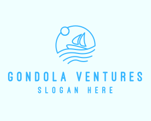 Sea Boat Sailing logo design