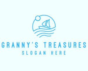 Sea Boat Sailing logo design