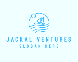 Sea Boat Sailing logo design