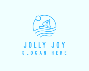 Sea Boat Sailing logo design