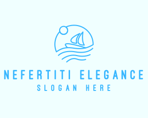 Sea Boat Sailing logo design