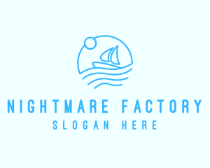 Sea Boat Sailing logo design