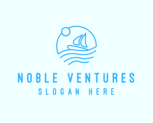 Sea Boat Sailing logo design