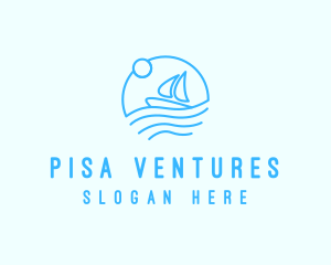 Sea Boat Sailing logo design