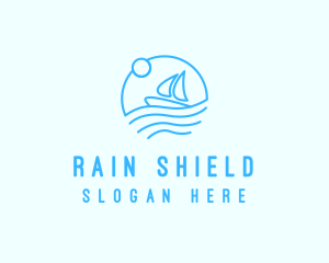 Sea Boat Sailing logo design