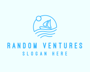 Sea Boat Sailing logo design