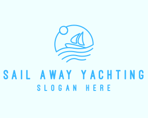 Sea Boat Sailing logo design