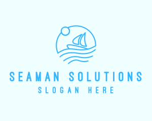 Seaman - Sea Boat Sailing logo design