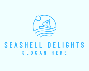 Sea Boat Sailing logo design