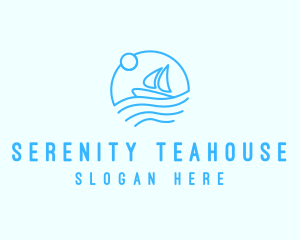 Sea Boat Sailing logo design