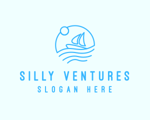 Sea Boat Sailing logo design