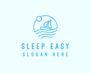 Sea Boat Sailing logo design