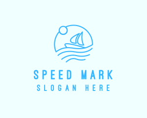 Sea Boat Sailing logo design