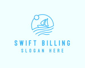 Sea Boat Sailing logo design