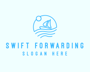 Sea Boat Sailing logo design