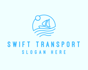 Sea Boat Sailing logo design