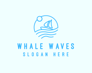 Sea Boat Sailing logo design