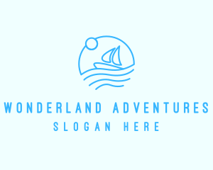 Sea Boat Sailing logo design