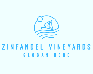 Sea Boat Sailing logo design