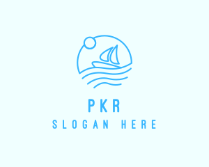 Sea Boat Sailing logo design