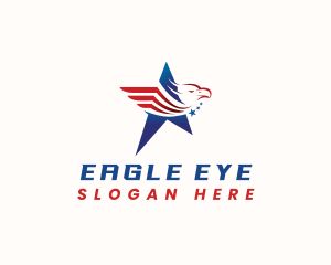 Star American Eagle logo design