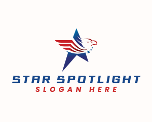 Star American Eagle logo design