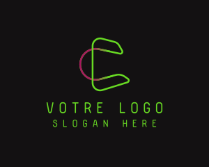 Web Developer - Futuristic Tech App logo design