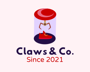 Shoe Claw Machine  logo design