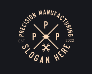 Manufacturing - Mechanic Handyman Wrench logo design