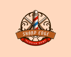 Grooming Razor Barbershop logo design