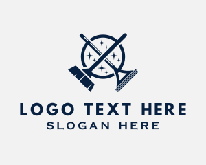 Hoover - Broom & Squeegee Cleaner logo design