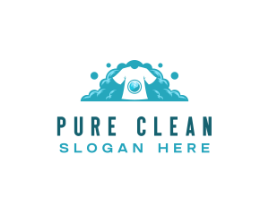 Detergent - Laundry Bubble Washer logo design