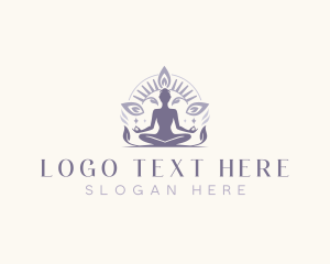 Leaf - Meditation Zen Yoga logo design