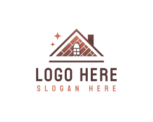 Repair - House Tile Flooring logo design