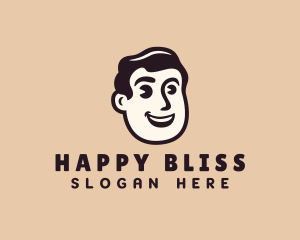 Happy Barber Man logo design