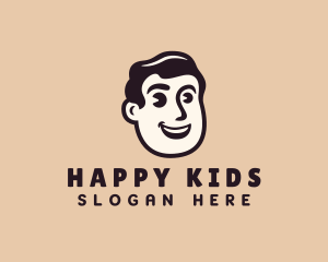 Happy Barber Man logo design