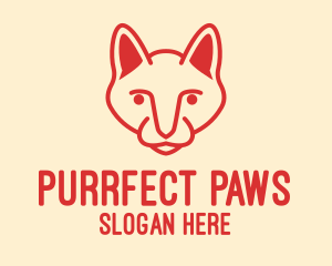 Pet Sphynx Cat  logo design